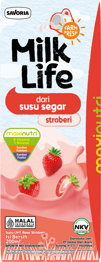 MilkLife UHT Teens Stroberi 200ml